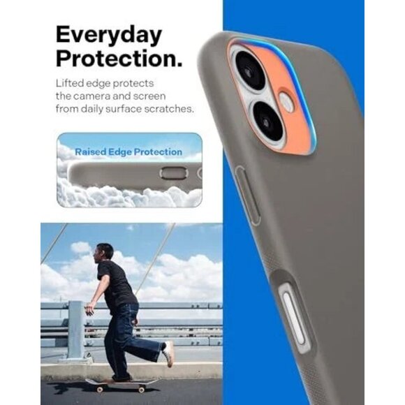 Caseology Nano Pop MagSafe Silicone Case for iPhone 16 - Military Grey - Picture 5 of 6